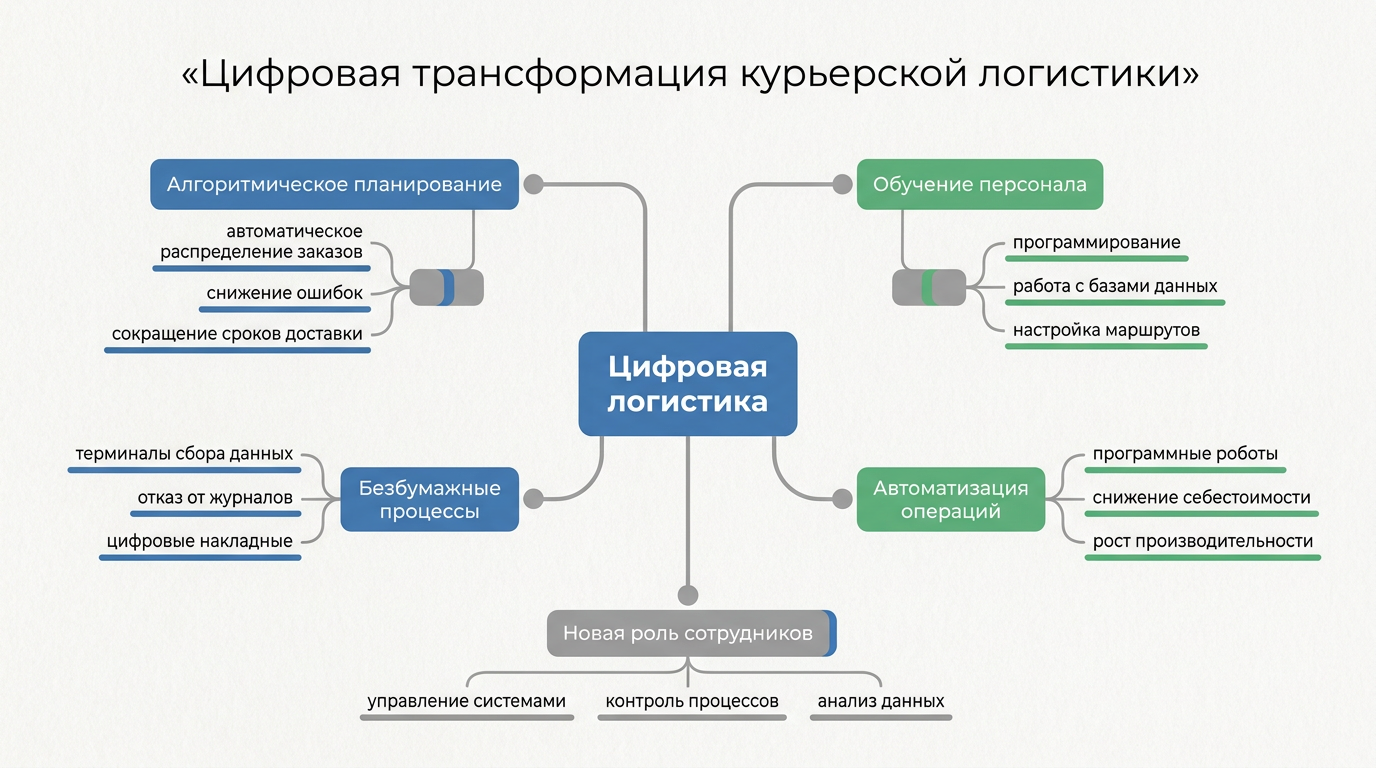Цифровая трансформация курьерской логистики