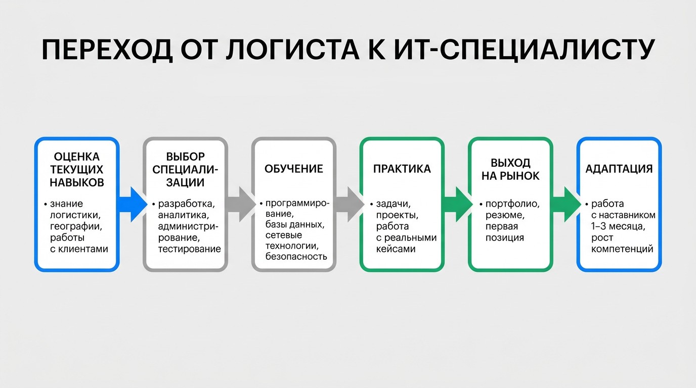 Переход от логиста к ИТ-специалисту